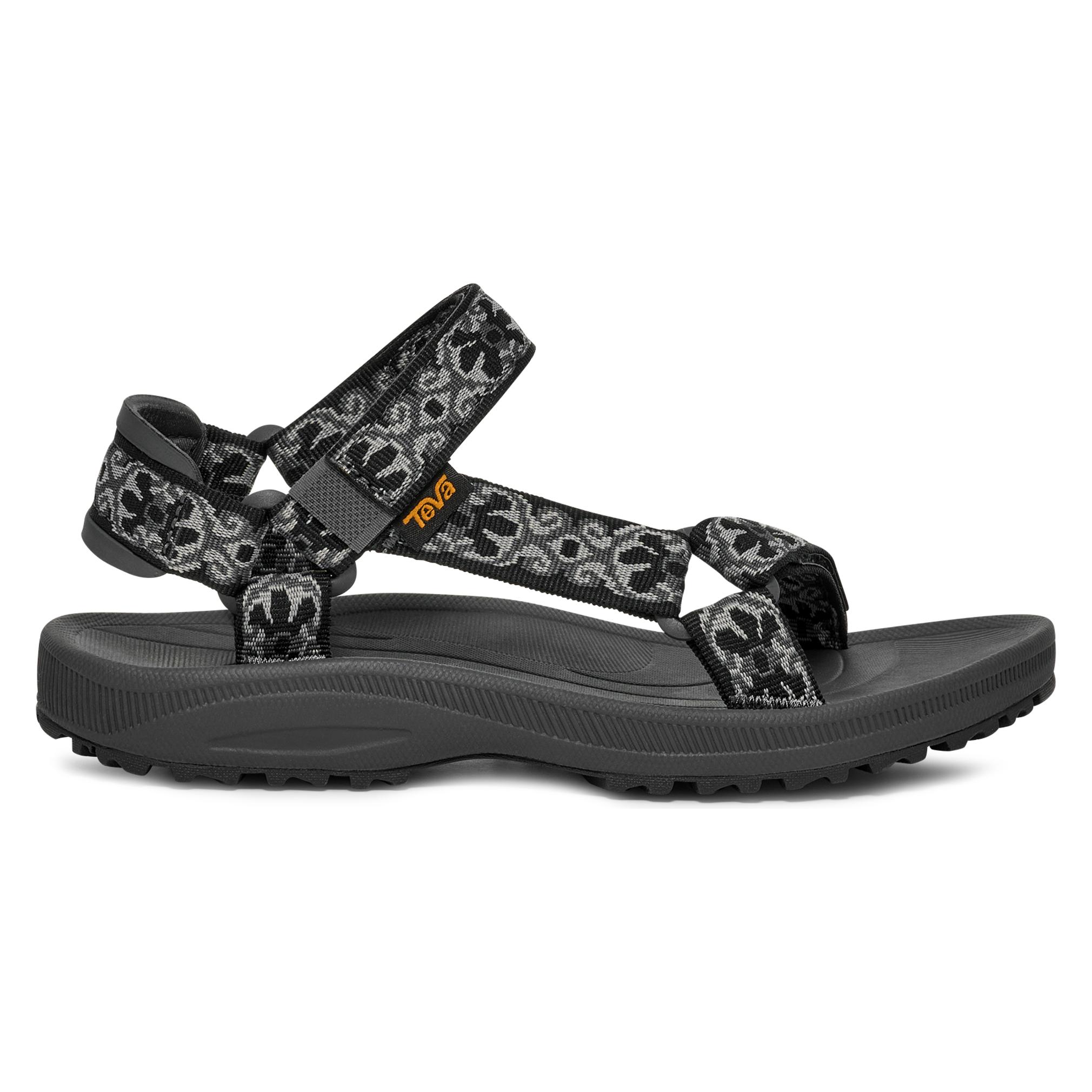 Teva, Damen, Sandalen, W Winsted Dames Sandalen - Archive Floral Black/ Grey, Grau, Schwarz, (36)