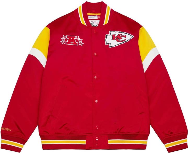 Actual product image Mitchell & Ness M&N Heavyweight Satin Jacket NFL Kansas City Chiefs - XL (XL)
