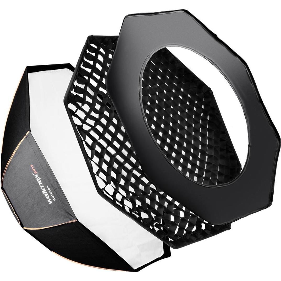 Walimex pro pro Octagon PLUS OL Ø120 (Softbox, 120 cm), Softbox + Reflektor
