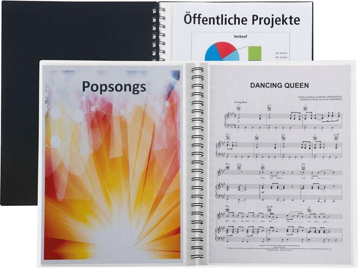 Produktbild Kolma Spiralsichtbuch A4 mit 20 Taschen farblos (A4, 1x)