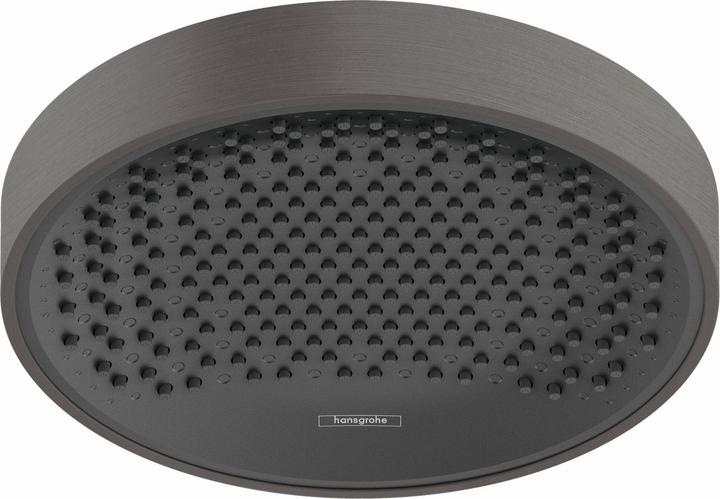 hansgrohe Rainfinity 1jet overhead shower : colour - black brushed chrome/graphite (1 Beam type, 16.30 l/min)