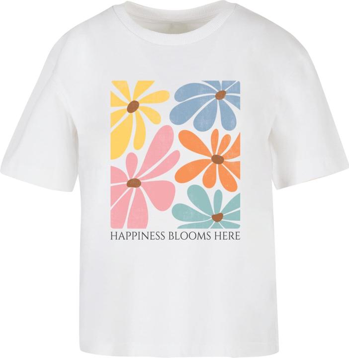 Actual product image Merchcode Ladies Happiness Blooms Here Tee - 192543 (XS)