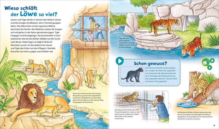 Produktbild Tessloff BOOKii® WAS IST WAS Junior Wir gehen in den Zoo! (Deutsch, Claudia Kaiser, Bärbel Oftring, Martin Lickleder, Stefan Lohr, 2023)
