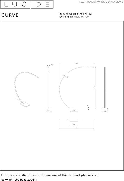 Produktbild Lucide Curve (1500 lm)