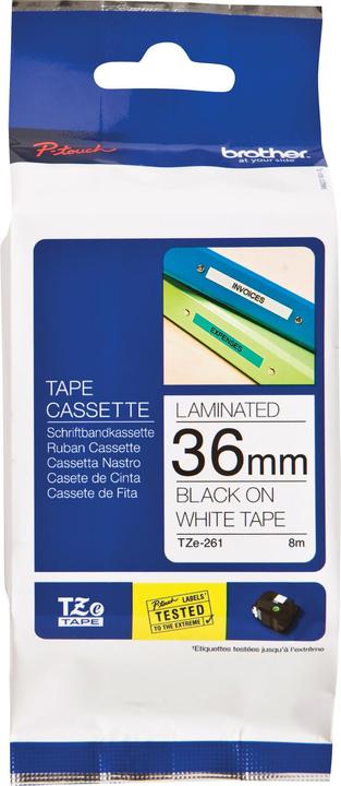 Produktbild Brother TZe261 Laminiertes Band (3.60 cm, Weiss)
