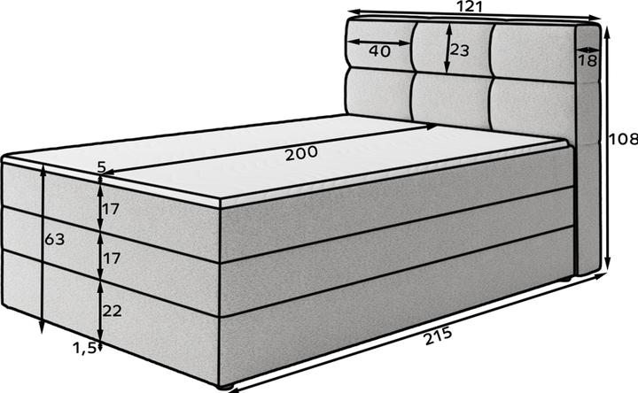 Produktbild ELTAP Kasped (120 x 200 cm)