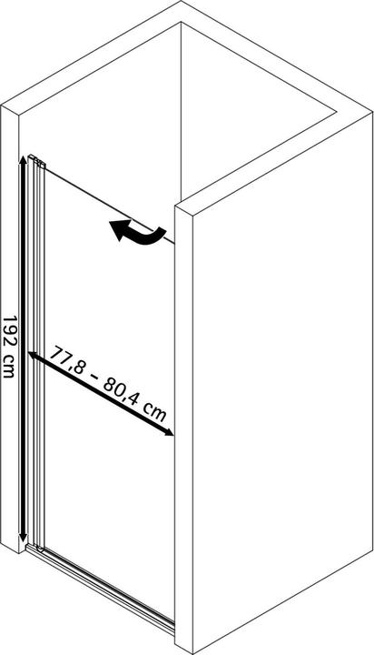 Actual product image Schulte New Style (80 cm, 1.90 cm, 192 cm)