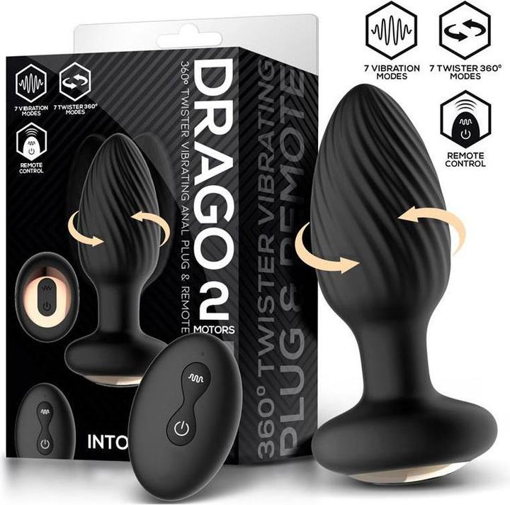 Produktbild IntoYou Drago Anal Vibration Plug mit 360º Twister Motion und Fernbedienung
