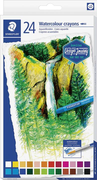 Produktbild Staedtler Aquarellkreide 'Design Journey' (Mehrfarbig, Multicolor, 24 x)