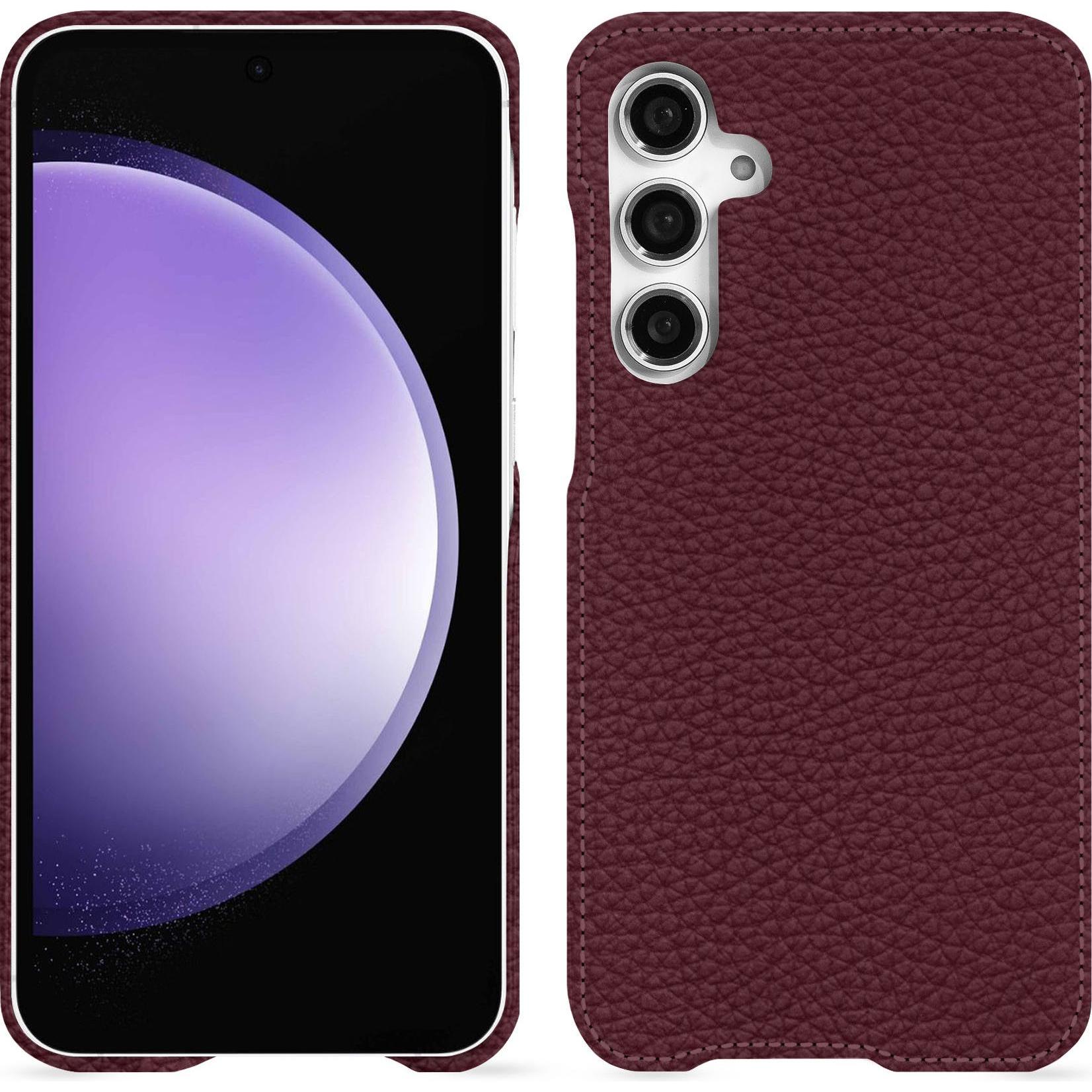 Noreve Lederschutzhülle (Samsung Galaxy S23 FE), Smartphone Hülle, Violett