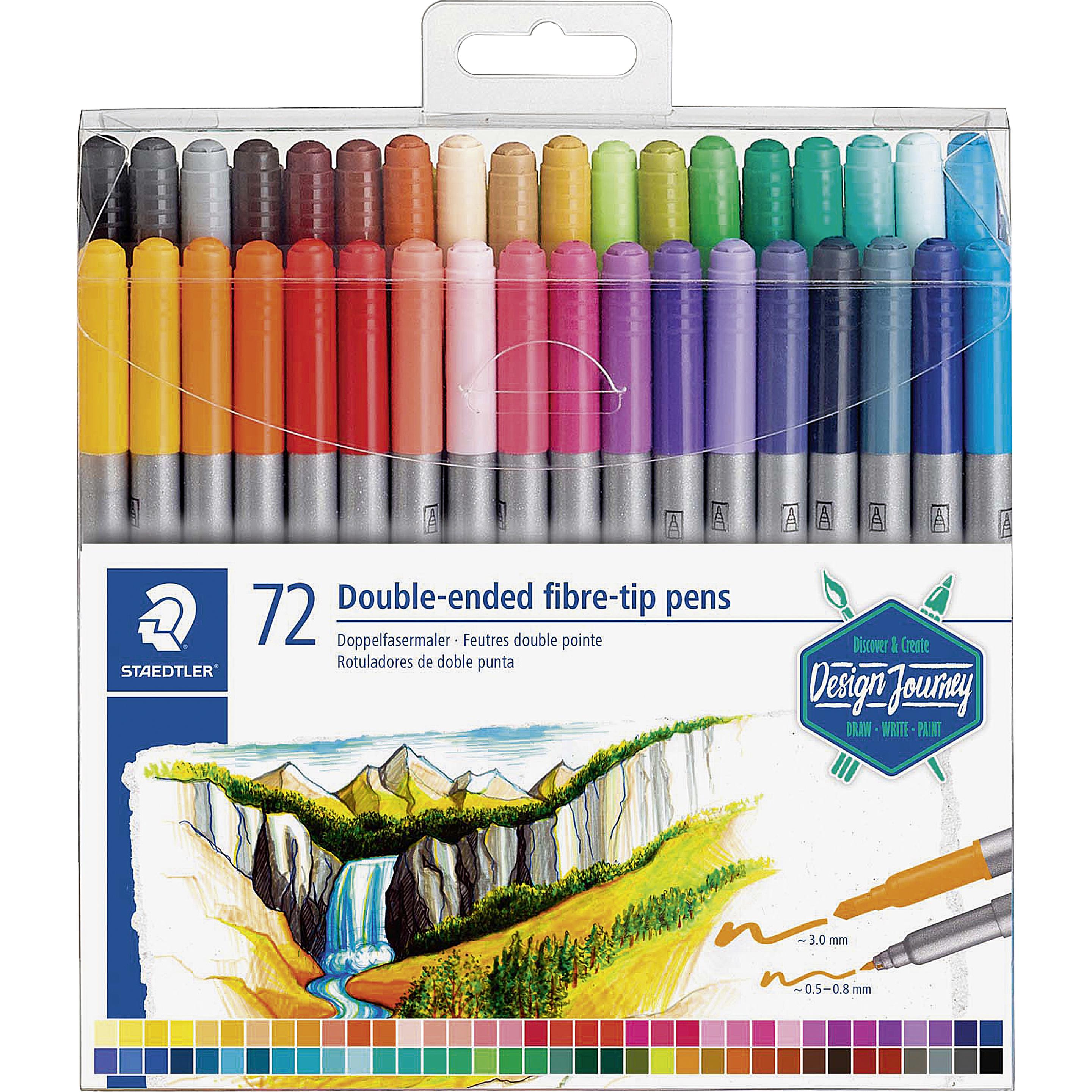 Staedtler, Malstifte, Doppelfasermaler 'Design Journey' (Mehrfarbig, Multicolor, 72 x)