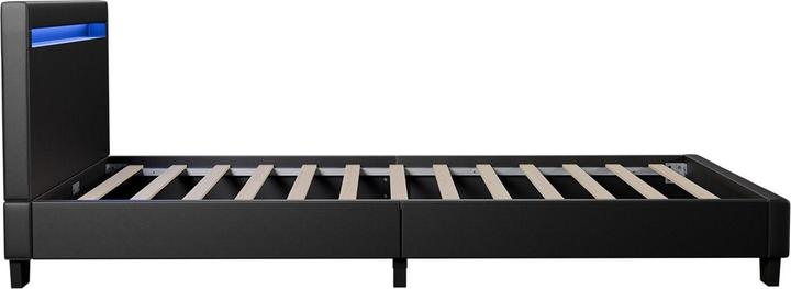 Actual product image Juskys LED upholstered bed Verona with slatted frame (90 x 200 cm)