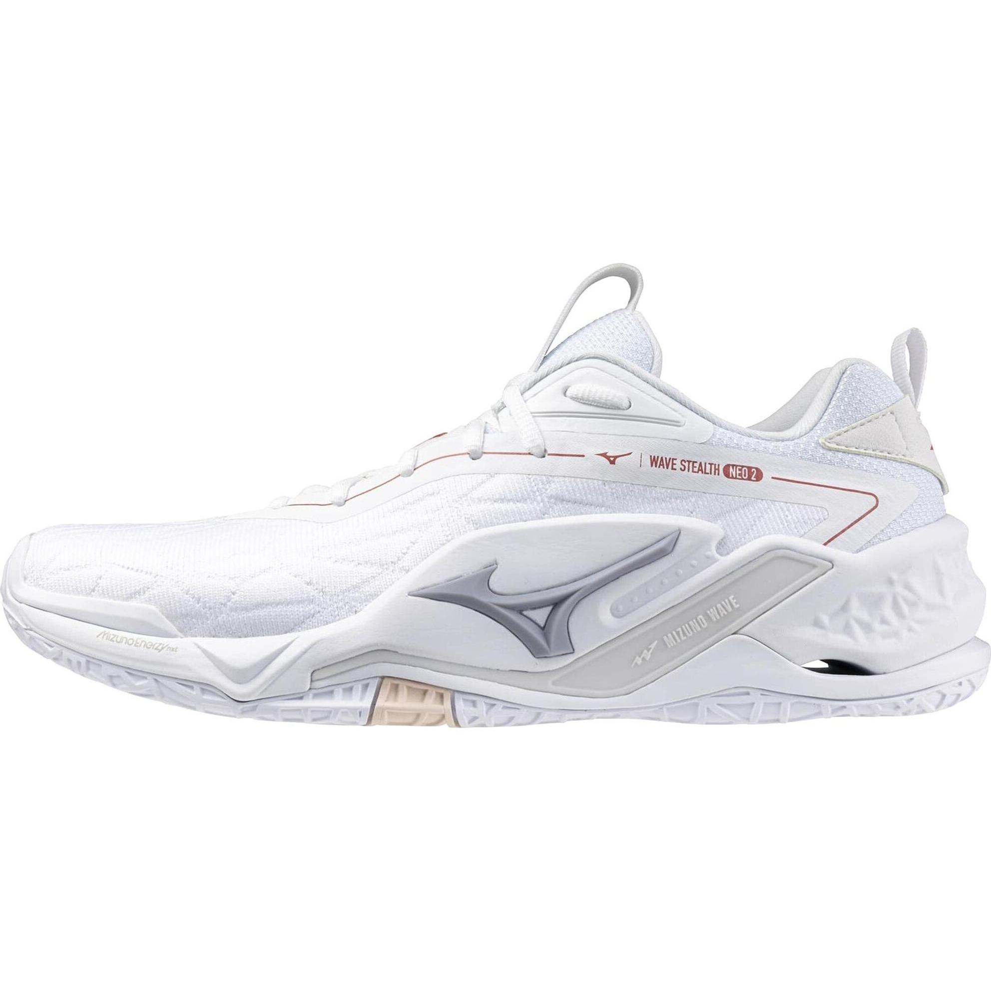Mizuno, Damen, Hallenschuhe, Wave Stealth Neo 2 (42), Weiss