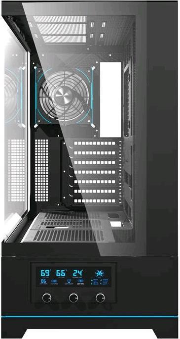 Actual product image Darkflash Tech Darkflash DY451 PRO computer case with fan (black) (ATX, mATX, ITX)