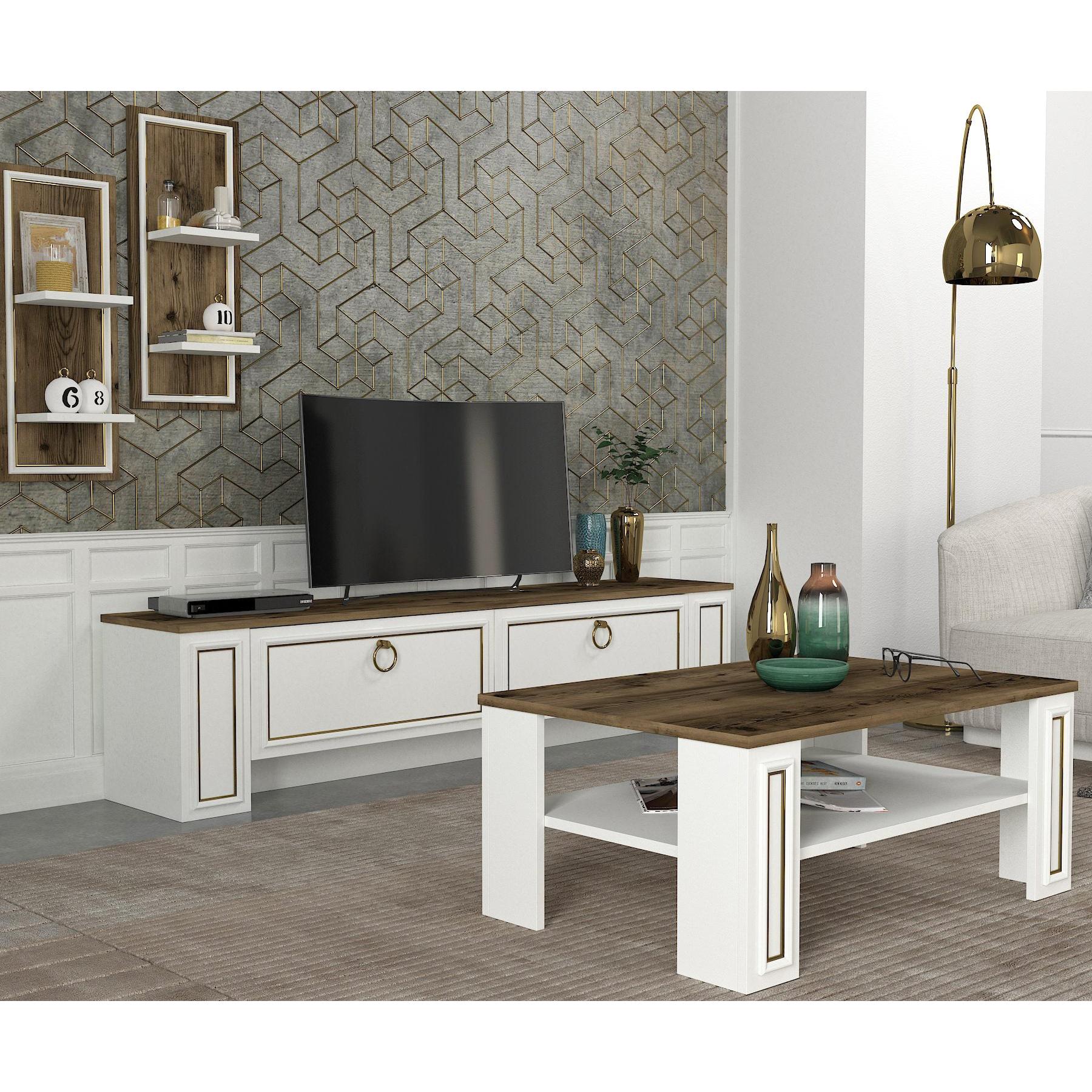 Thumbnail - Moebel17, Couchtisch + Beistelltisch, Sansa (90 x 60 x 38 cm)