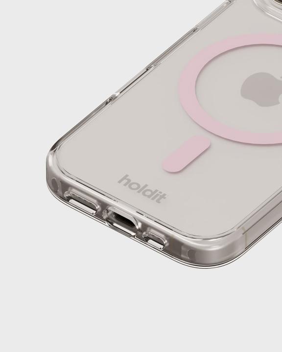 Actual product image Holdit MagSafe Case iPhone 16 Pro Pink/Transparent (Apple iPhone 16 Pro)