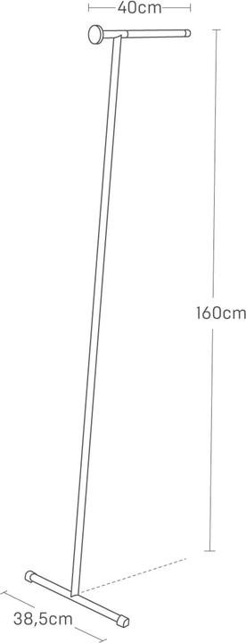 Actual product image Yamazaki Lehnender Kleiderständer zum Dampfbügeln TOWER