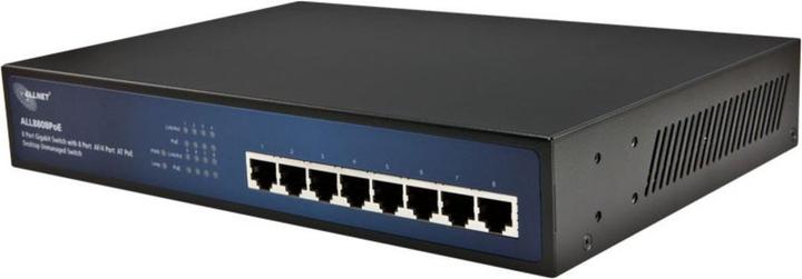Produktbild Allnet Port Gigabit Full PoE Switch ohne Lüfter (8 Ports)
