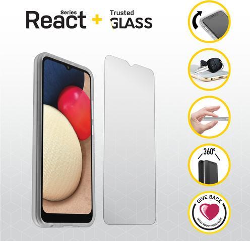 Actual product image OtterBox React + Glass Bundle - Kit (Samsung Galaxy A02s)