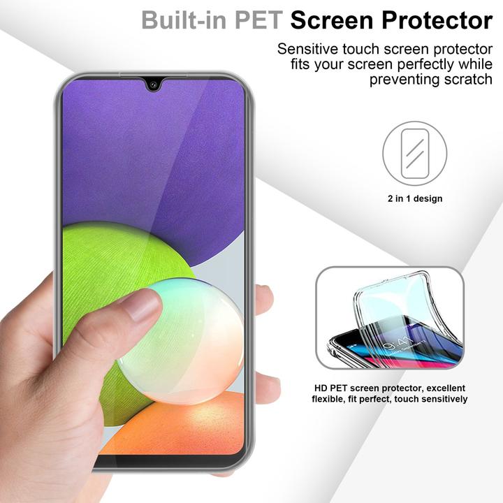 Produktbild Cadorabo TPU 360 Grad Case Hülle (Samsung Galaxy M22, Samsung Galaxy A22, Samsung Galaxy A32)
