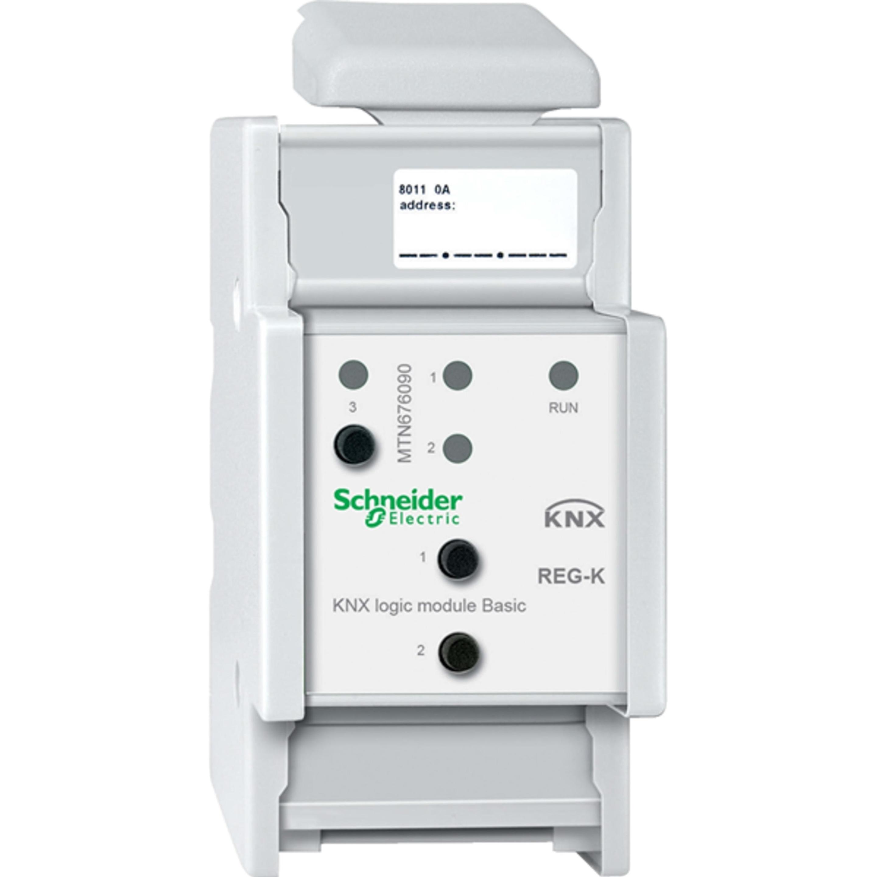 Schneider Electric, Programma di commutazione degli accessori, Modulo logico KNX Basic REG-K, grigio chiaro MTN676090