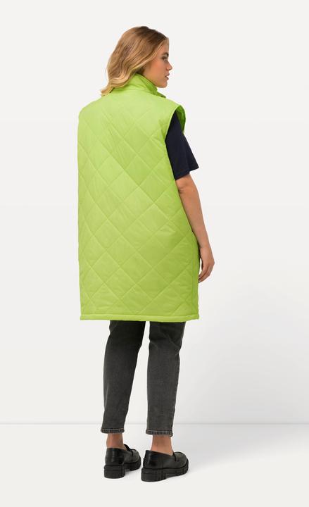 Produktbild Ulla Popken Long-Steppweste, Stehkragen, Zipper, Zipptaschen (42, 44)