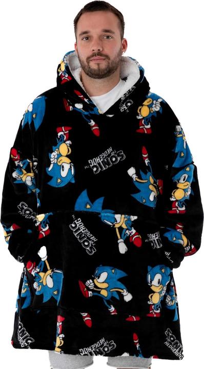 Image du produit Sonic The Hedgehog - Couverture à capuche - Homme (Taille unique)