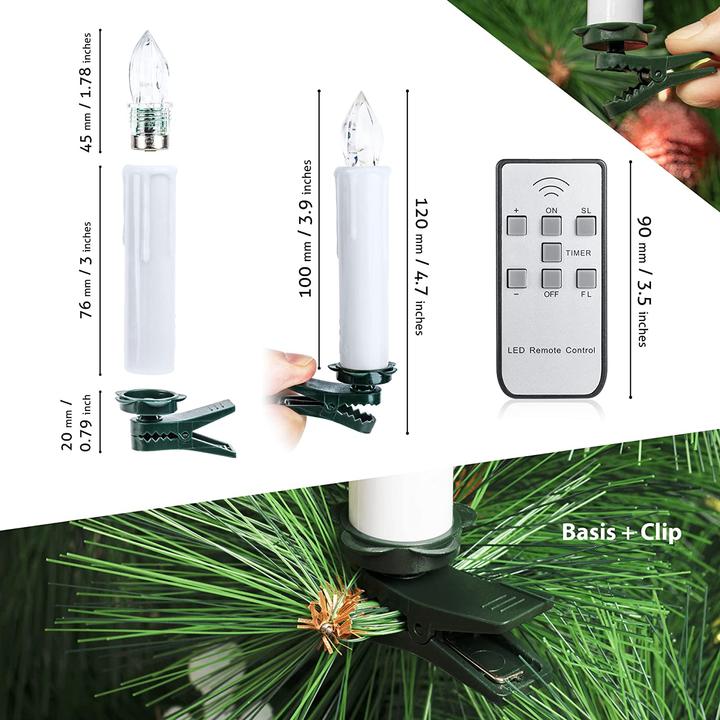 Produktbild Ilebygo 30er Kabellos LED Kerzen