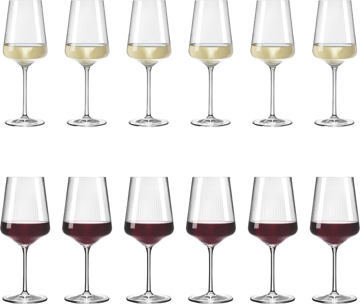 Actual product image Ritzenhoff Sunburst wine glass set of 12 H24 (12 Glasses, Wine glasses set)