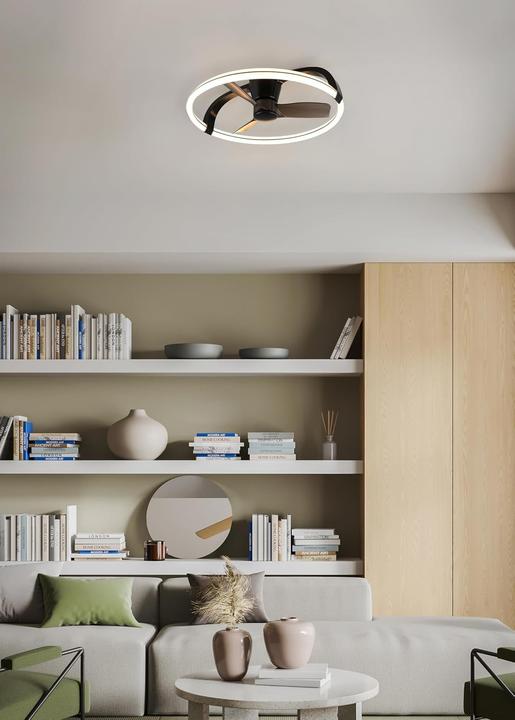Actual product image RL live your light Ceiling Fan with Integrated Light, Remote Control, Dimmable, Night Light Mode (54 dB)