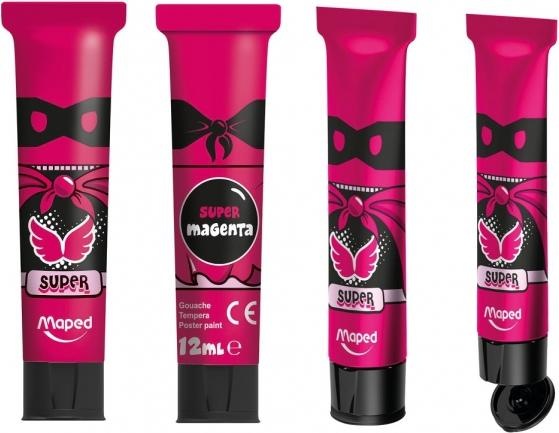 Produktbild Maped Malfarbe Gouache 12ml VE=12 Farben Schachtel (Sortiert, 12 ml)