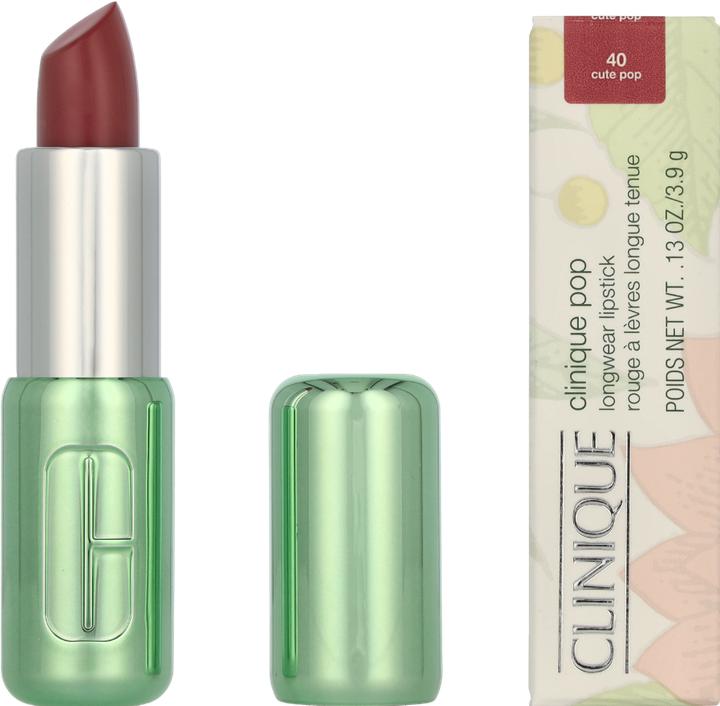 Actual product image Clinique Pop - Pop Longwear Lipstick Satin Cute Pop (Rose)