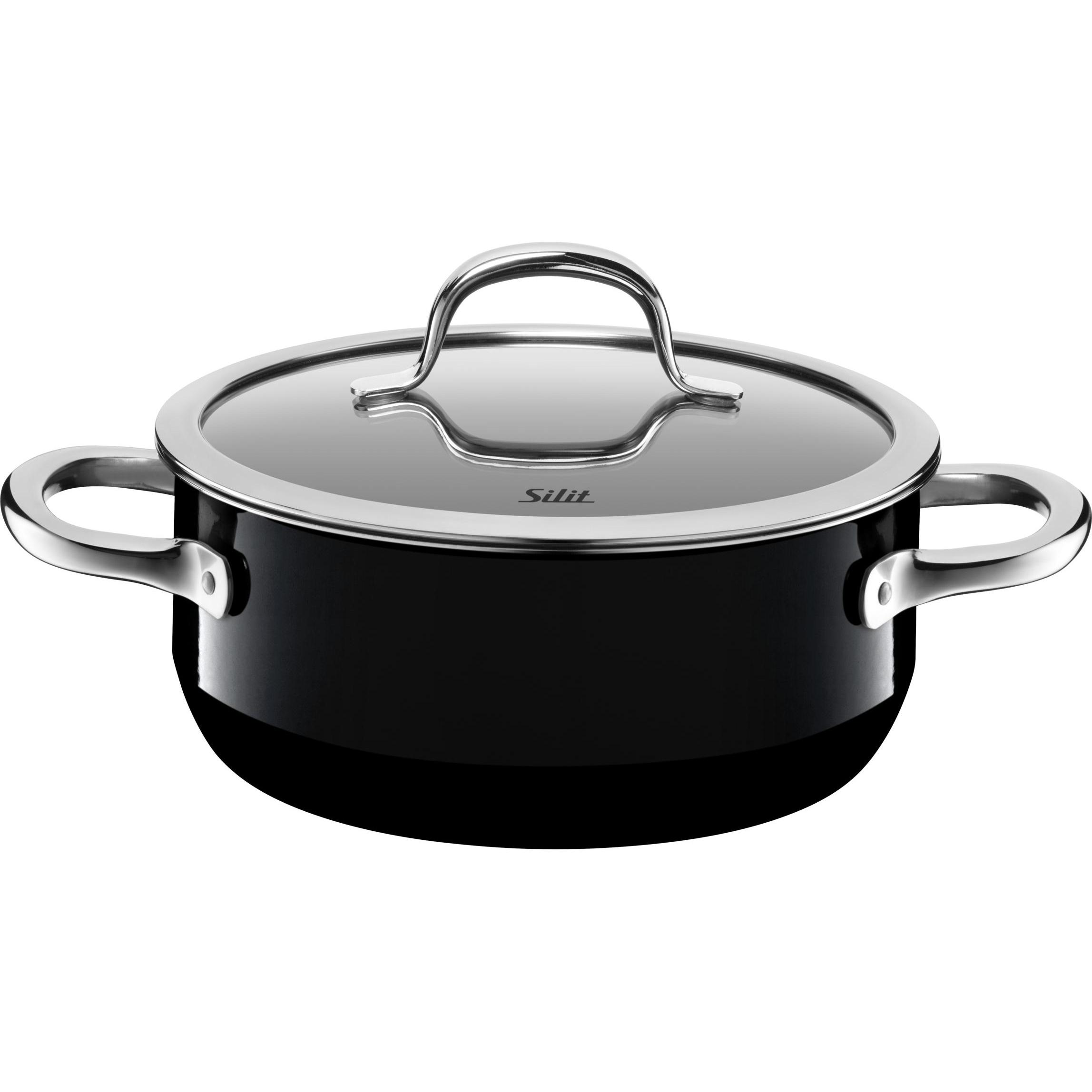 Silit m.D.20cm Passion Black, Pfanne + Kochtopf, Schwarz