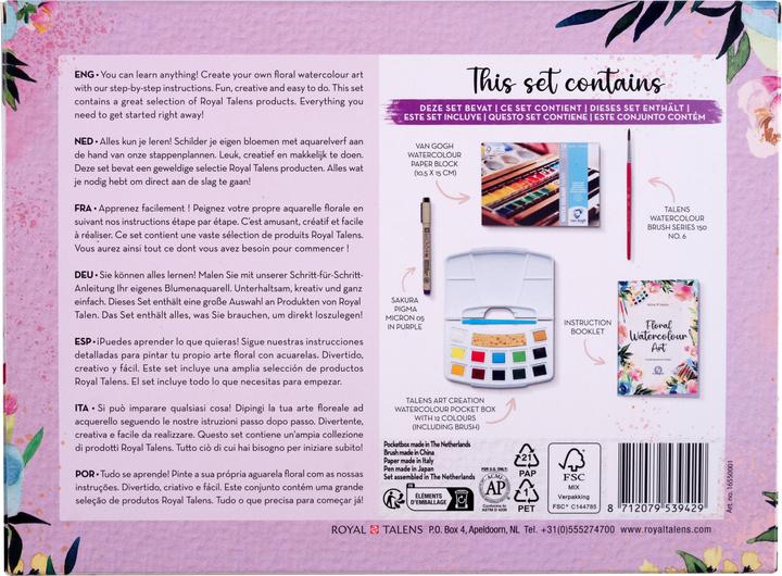 Produktbild Talens Aquarell floral Set