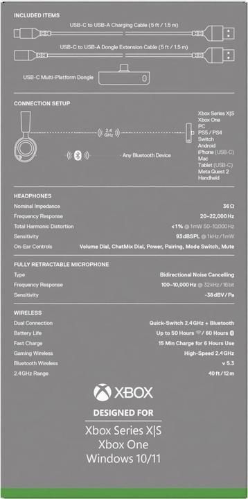 Nährwerte und Zutaten SteelSeries Arctis Nova 5X (Kabellos)