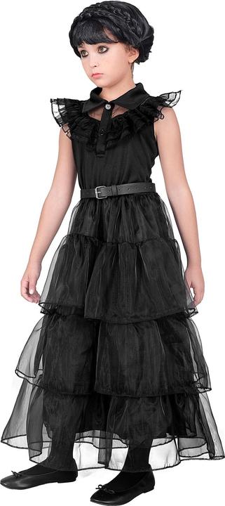 Actual product image Widmann Adams Family Wednesday prom dress girls