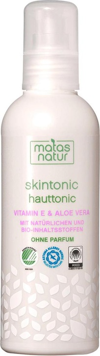 Actual product image Matas Natural Skin Tonic with Organic Aloe Vera and Vitamin E (Tonic water, 200 ml)