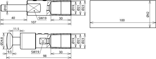 Produktbild Dehn HVI LO ASS RIV 20 Anschlussset mit Montagematerial fÃ¼r HVI-long-Leitung D 2 (Anschlussleiste)