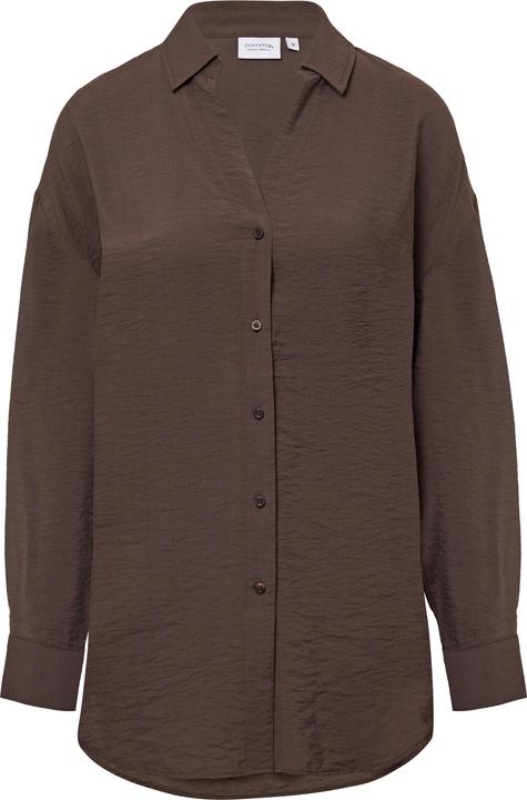 Immagine prodotto Comma Bluse Strukturierte Long-Bluse mit Turn-up-Funktion am Ärmel (42)
