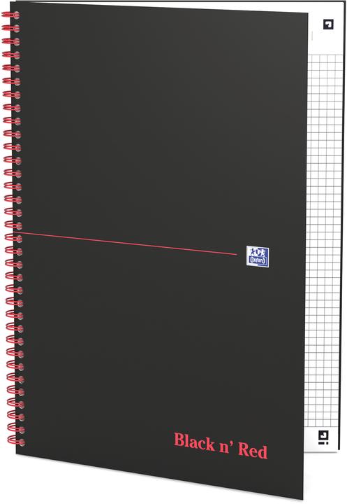 Image du produit Oxford Black 'n Red (A4, Quadrillé, Couverture rigide)