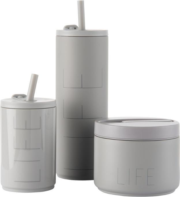 Design Letters Lunch Geschirr-Set To-Go, 3-teilig "Life"