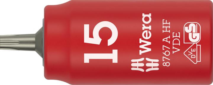 Productafbeelding Wera 8767 A VDE HF Torx Bitnuss 1/4, TX15