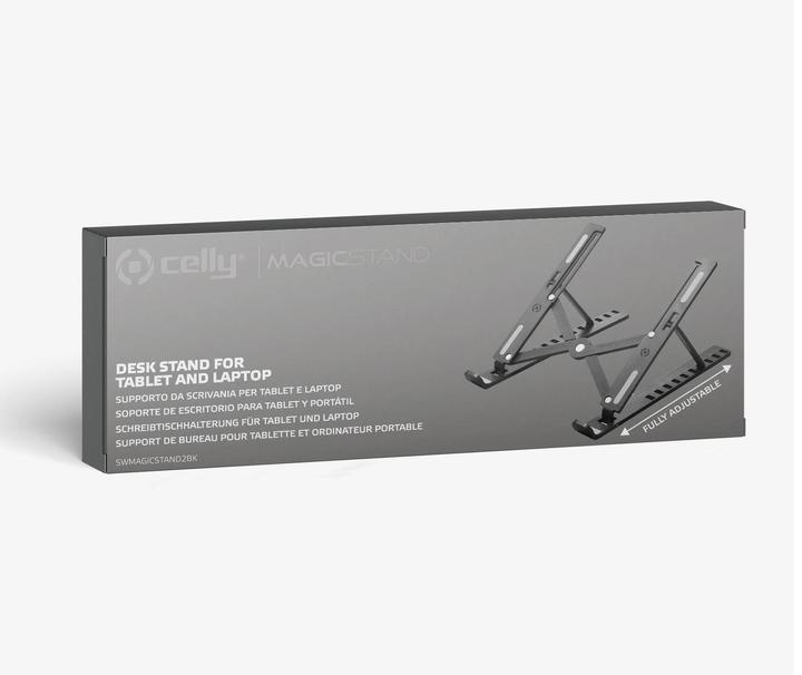 Image du produit Celly Support Tablette/Portable Jusqu'à 14 Noir Swmagicstand2bk