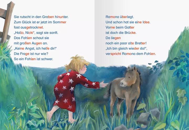Actual product image Ravensburger Leserabe mit Mildenberger Silbenmethode: Pferdegeschichten (German, Julia Boehme, Dorothea Ackroyd, 2023)