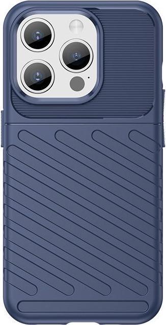 Actual product image Hurtel Armored iPhone 15 Pro Thunder Case - blue (Apple iPhone 15 Pro)