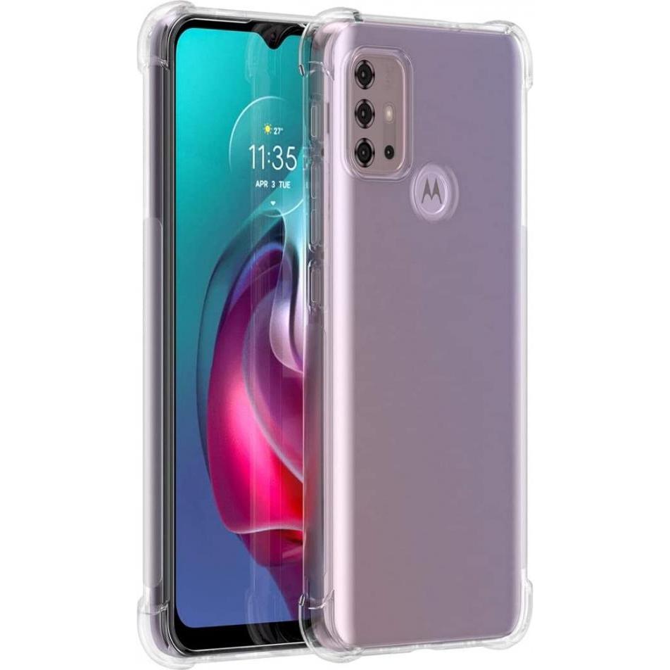 Screenguard Motorola Moto G10 Hülle Crystal Soft Airbag Bumper (Motorola Moto G10), Smartphone Hülle, Transparent
