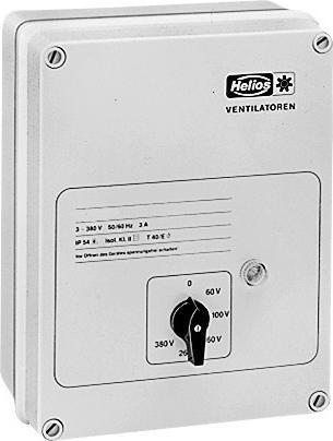 Actual product image Helios HELI MWS1,5 Transformer speed controller IP54 1-phase 230V 1,5A
