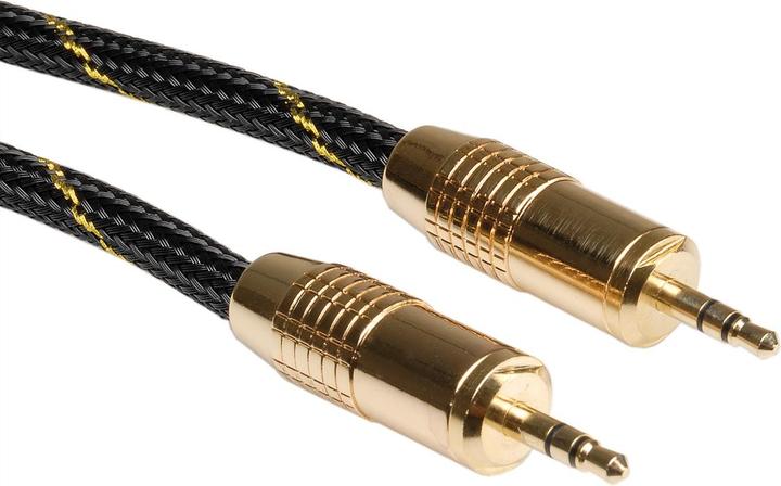 Actual product image Roline GOLD stereo jack connection cable (5 m, AUX cable)