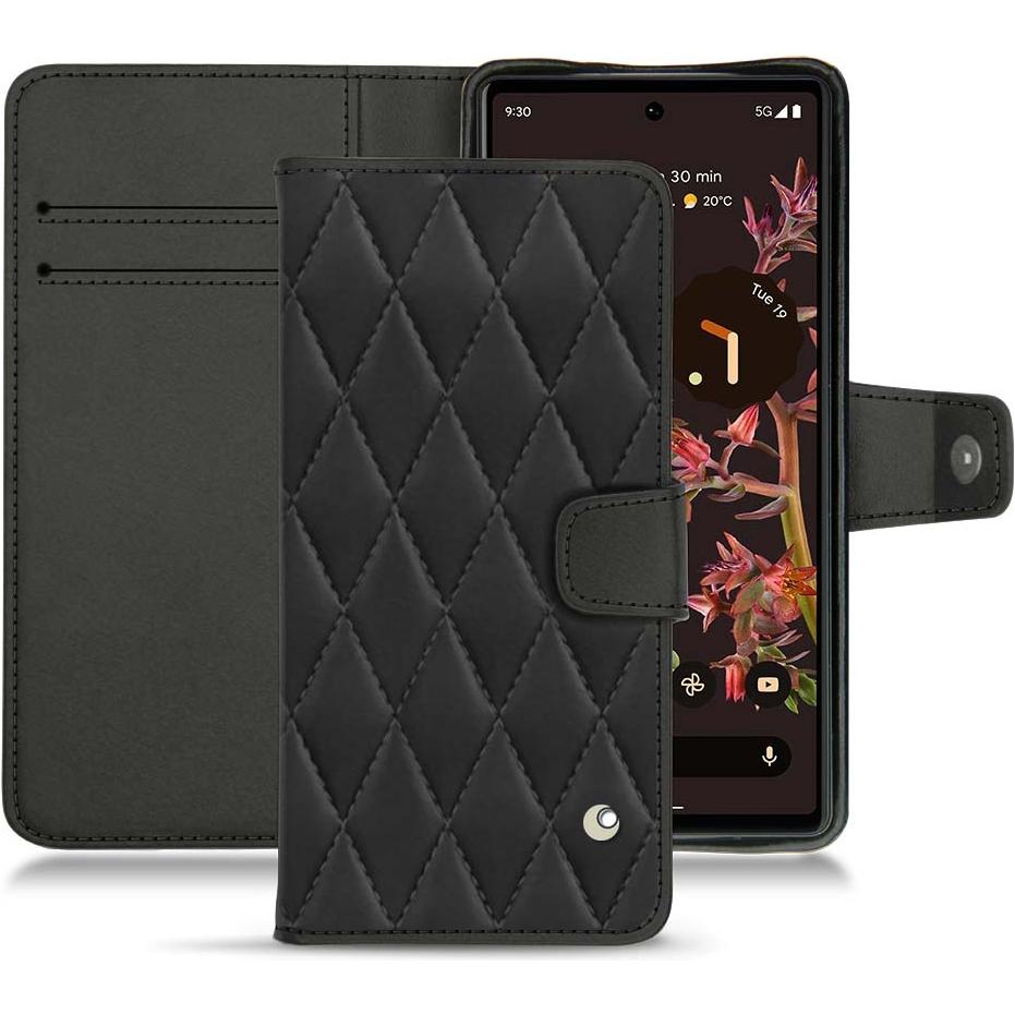Thumbnail - Noreve Lederschutzhülle Wallet (Google Pixel 6), Smartphone Hülle, Schwarz