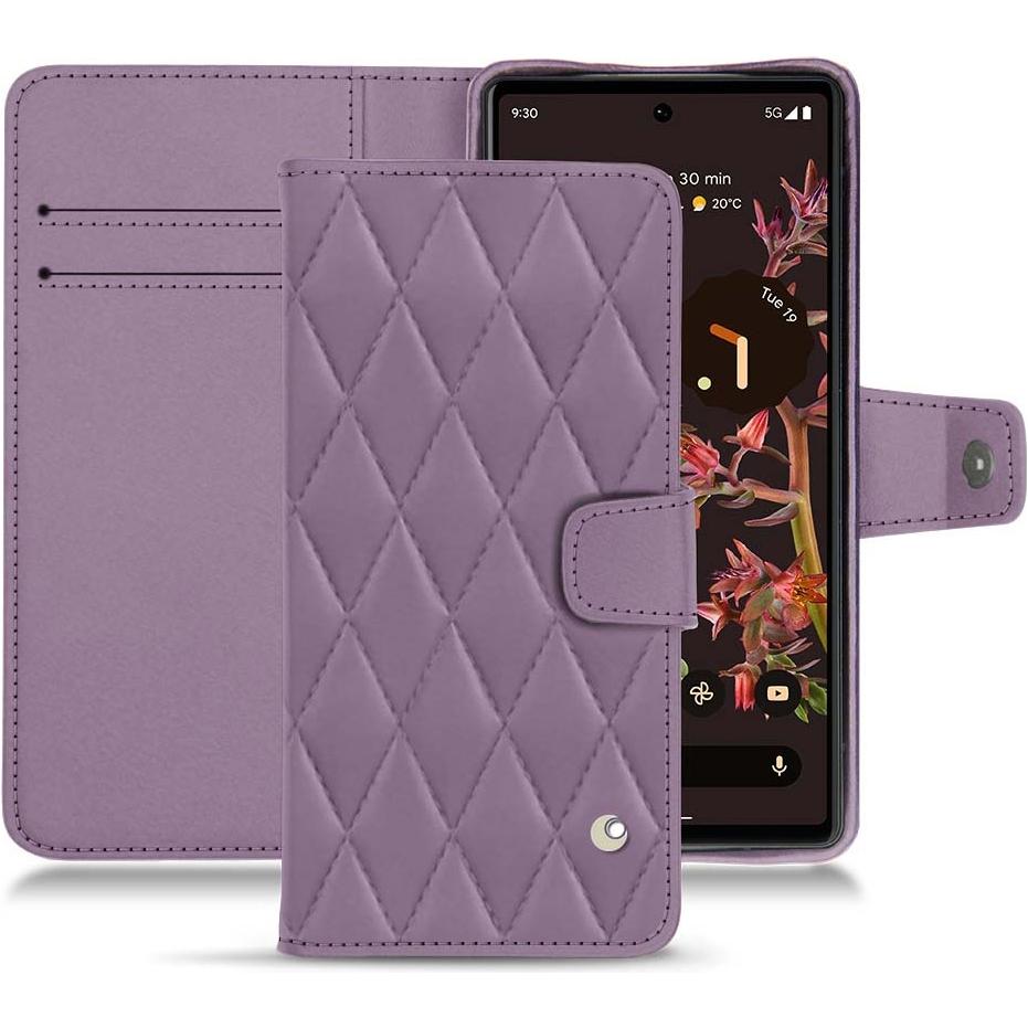 Thumbnail - Noreve Lederschutzhülle Wallet (Google Pixel 6), Smartphone Hülle, Violett